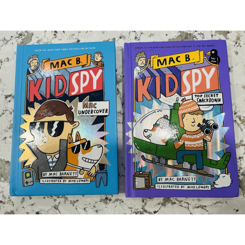 Mac B Kid Spy Series by Barnett Hardcover Books Undercover, Top Secret Smackdown